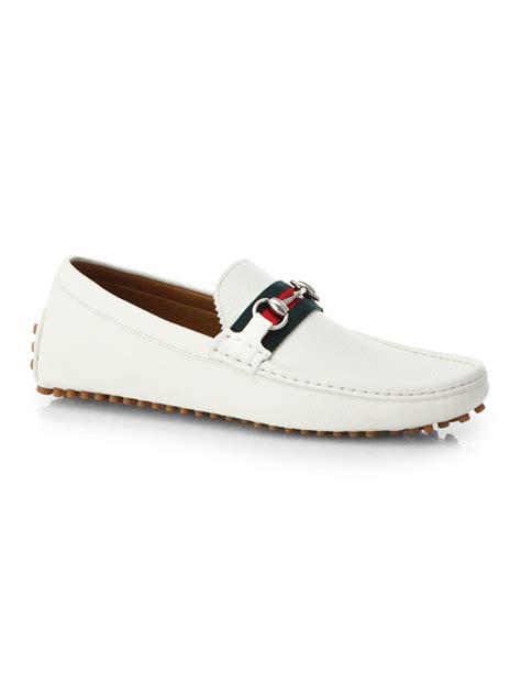 gucci white loafers 153991|gucci suede loafer.